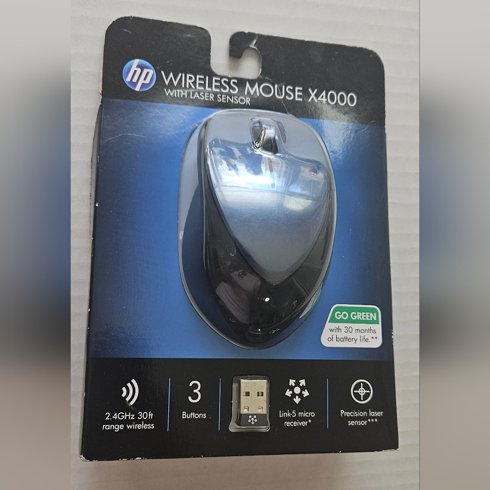 HP Wireless Mouse X4000 - With Laser Sensor
